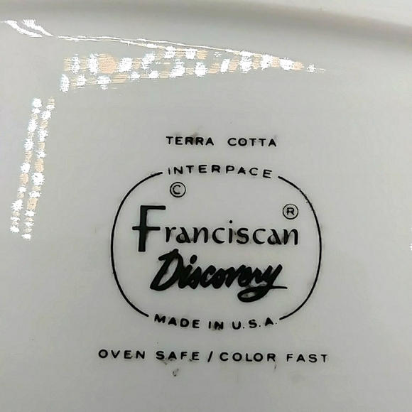 🌹HP! Franciscan Discovery Rectangular Serving Bowl. In Terra Cotta MCM - Picture 4 of 8